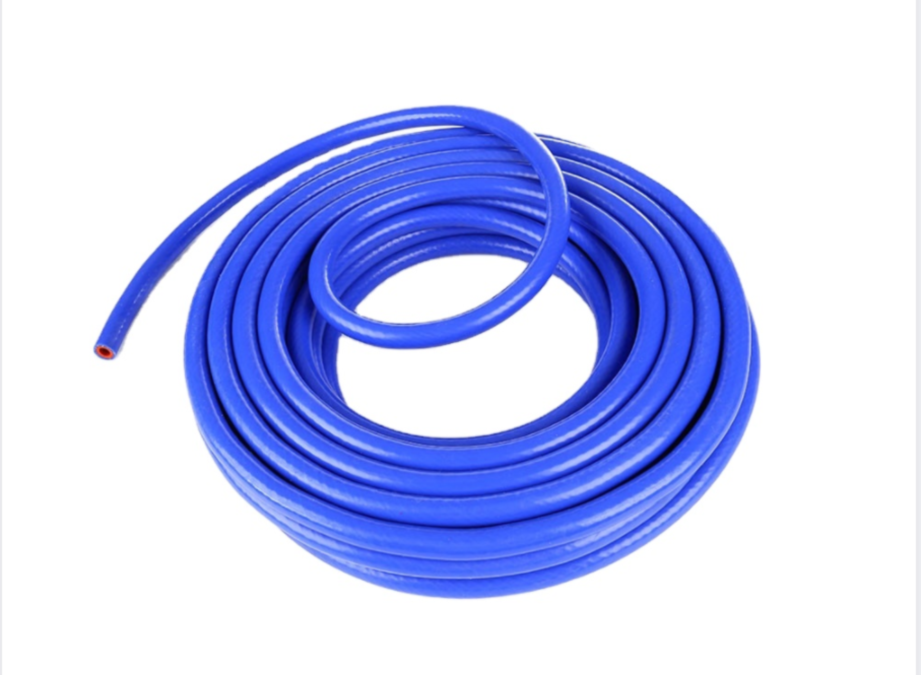 How should silicone hoses be installed?